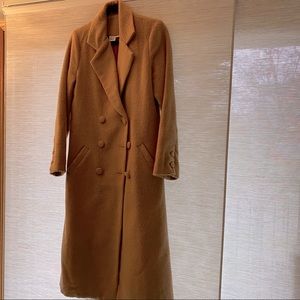 Long cashmere/wool feel coat